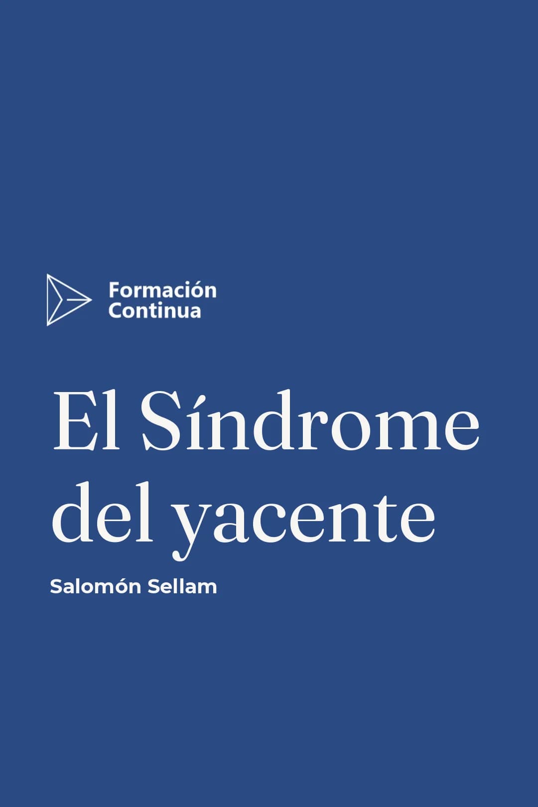 Portada del curso El Síndrome del yacente